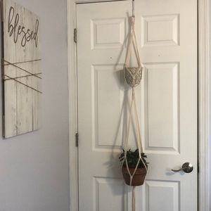 2 Tier Macrame Plant Hanger